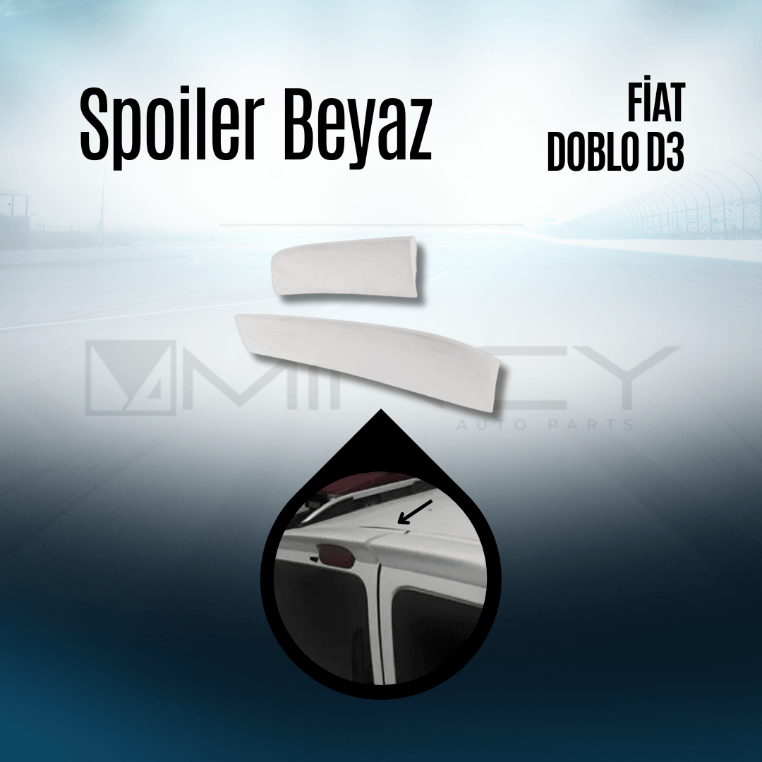 Spoiler Beyaz Doblo D3 2010-2014